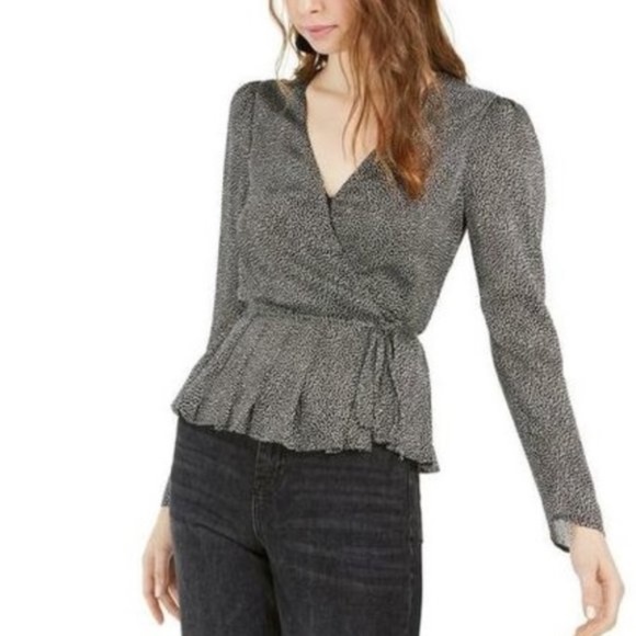 Leyden Pleated Wrap Blouse - Picture 1 of 4